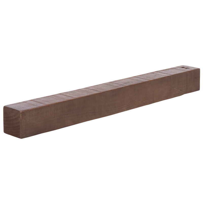 Beno Floating Mantel Shelf, Dark Brown, 36" Width