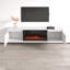 Meuble télé 70,9 po avec foyer électrique Galin, finition brillante, fixation murale-1268007730