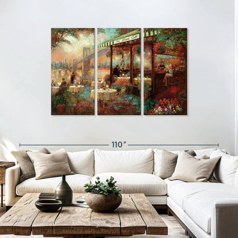 Yarlin The River Cafe, 48" H x 74" W