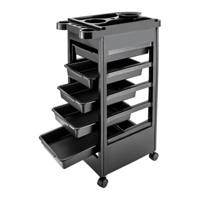 Professional Hair Salon Trolley Utility Cart With Wheels