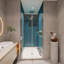 Porte de douche pivotante universelle à ajustement de 1 3/8 po, avec finition en verre trempé de 1/4 po 3472