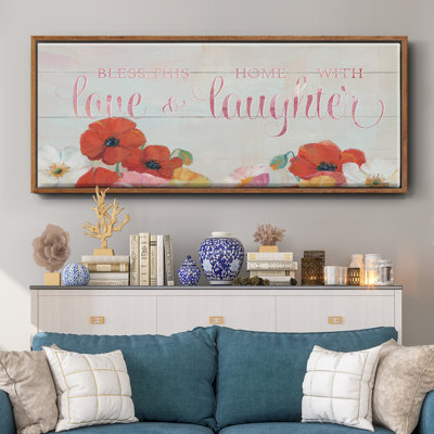 «Bless this Home», toile encadrée