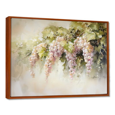 Watercolor Vines In France II - Vineyard Wall Art