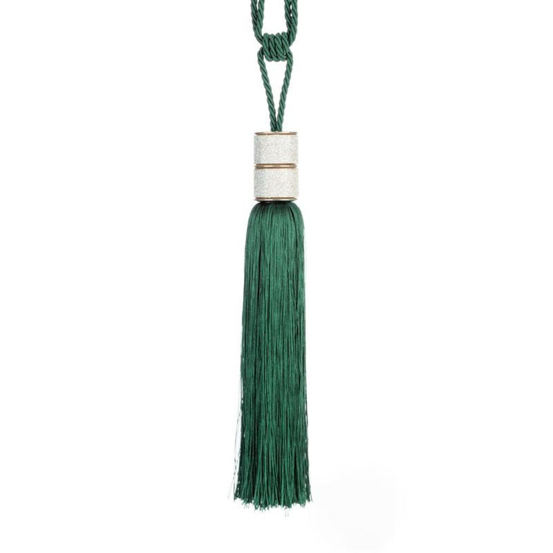 Zeba Fabric 32cm Curtain Tieback, Green