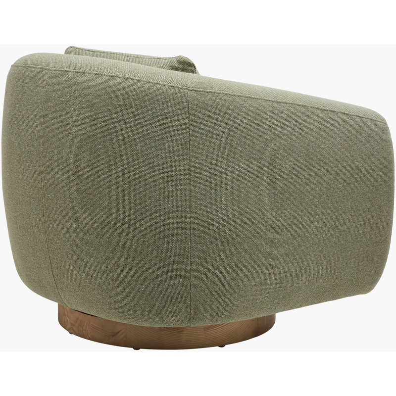 Becki Owens x Surya Loma Swivel Chair, Green