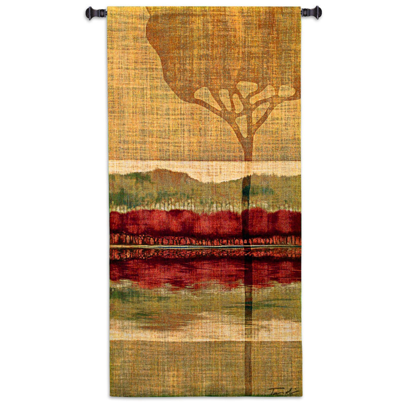 Tapisserie abstraite «Autumn Collage II» parTandi Venter