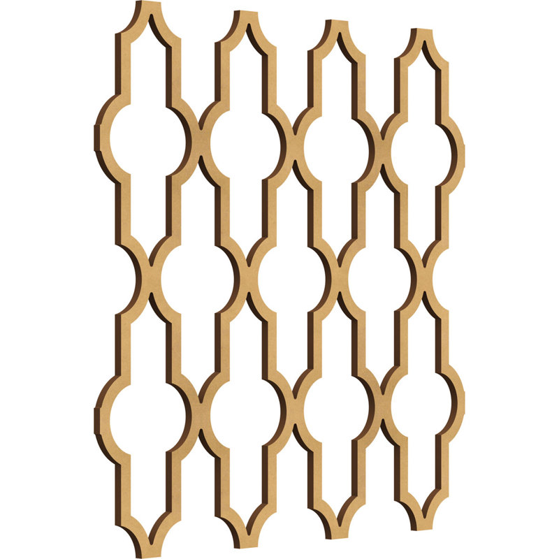 Panneaux muraux en bois Casablanca, Cerise, H 15 3/8 po x l 15 3/8 po x P 1/4 po