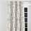 Rideaux à motif floral pour chambre à coucher - Rideau à œillets de style campagne champêtre ivoire - 1 panneau