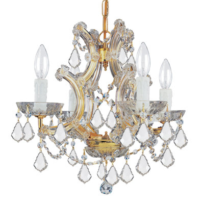 Lustre empire 4 lumières de style semaine