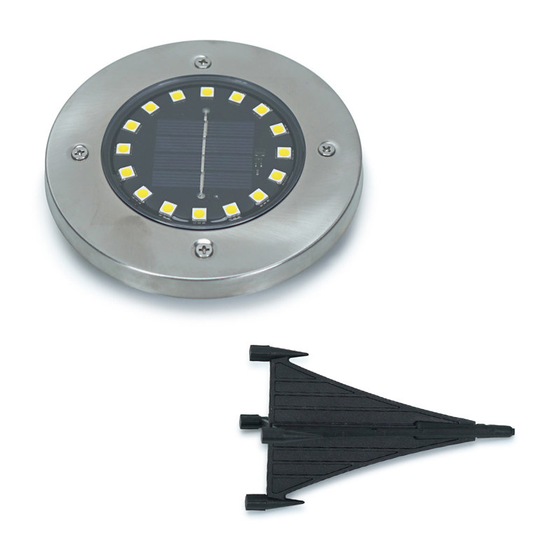 Black Low Voltage Solar Powered Integrated LED Pathway Lights Kit