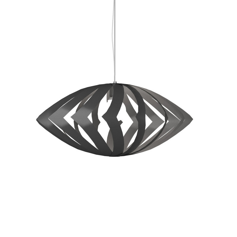 Versátil 1 - Light Pendant, 13.65" H x 26.52" W x 26.52" D, American Walnut