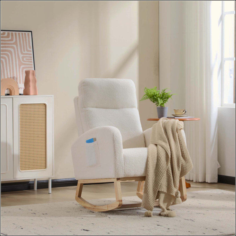 Chaise berçante Modern, Blanc
