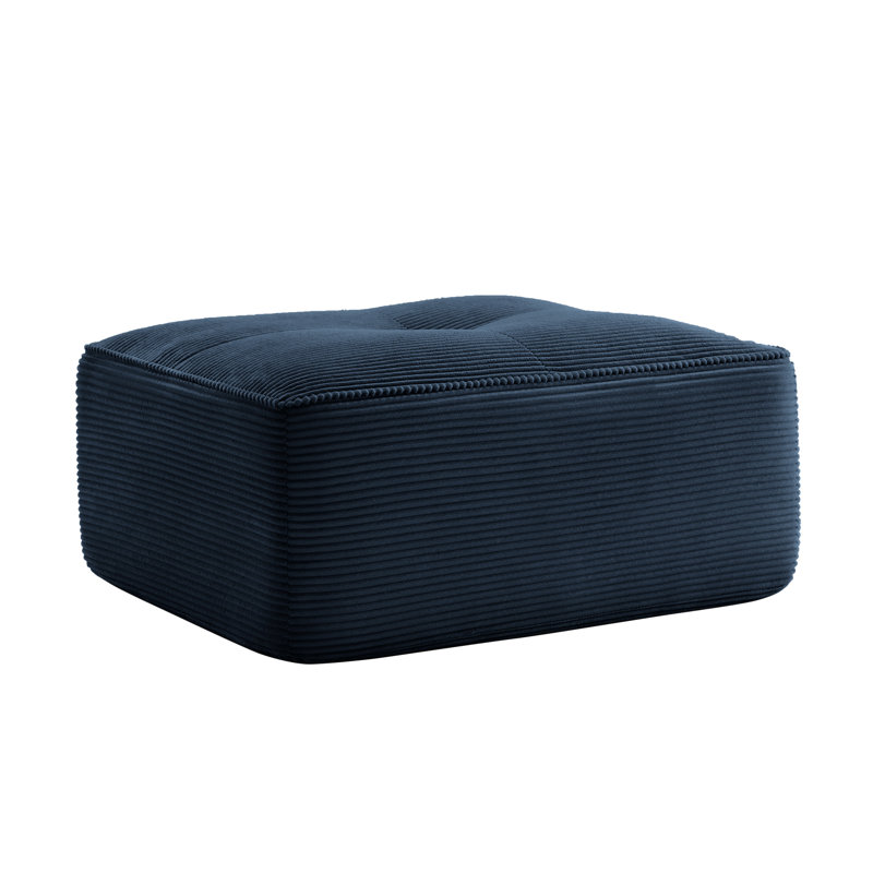 Ottoman Corduroy -Blue, Blue