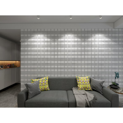 Panneau mural 3D blanc 19,7 po x 19,7 po Falkirk Ross (paquet de 10)