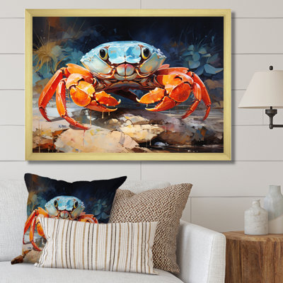 " Crab Coastal Guardian Collage "