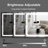 Frameless Led Bathroom Mirror,3 Colors Dimmable,anti-fog,memory Function,wall Mounted Lighted Vanity Mirror-1287647283