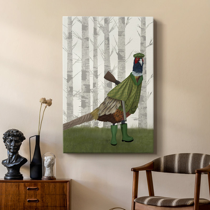 Faisan de tir 2 - galerie Cavas sur mesure, H 18 po x l 12 po