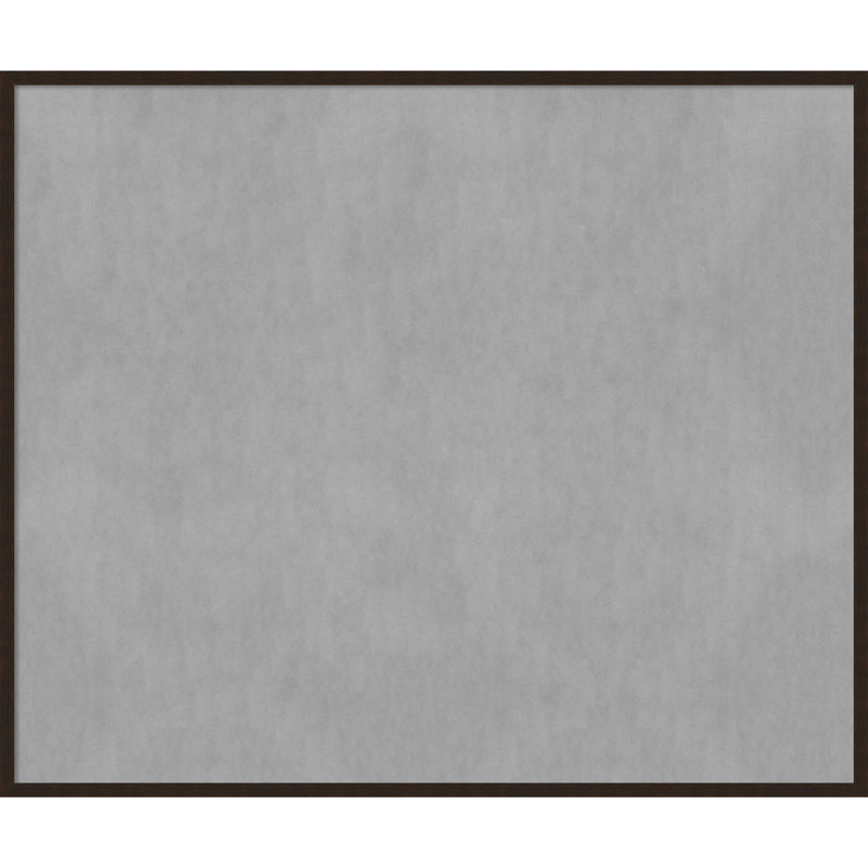 Tableau magnétique à cadre étroit Carlisle Espresso, 41" H x 49" W