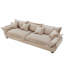 Canapé modulaire modulaire, canapé de style voile avec rangement, dossier amovible, canapé moderne à assise profonde avec coussins décoratifs pour le salon-944271302