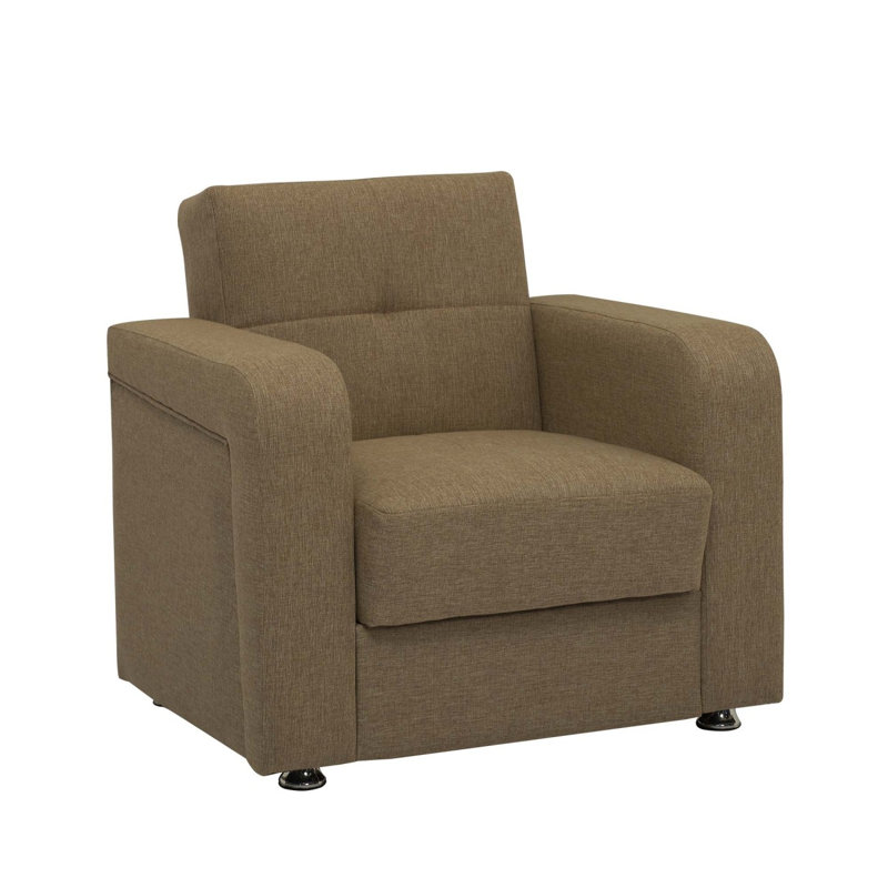 Fauteuil convertible avec rangement Primenest Concorde, Brun, Brun