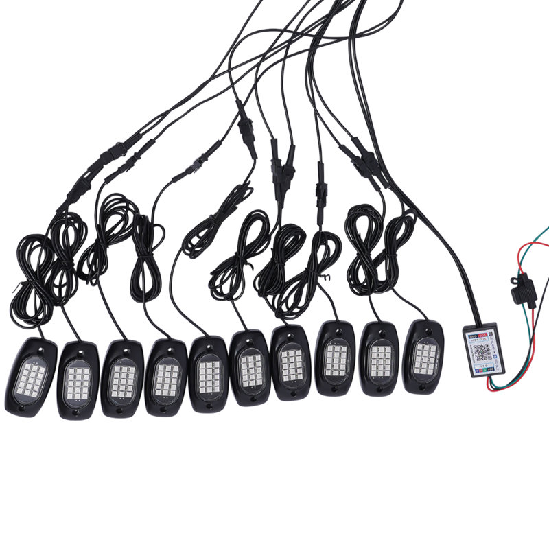 Integrated LED Step Light RGB Waterproof Car Light for ATV RZR UTV SUV Off Road Car