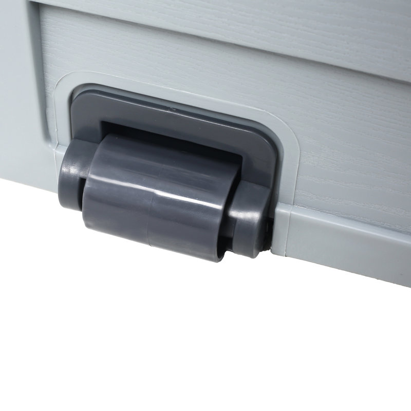 Boîte de rangement toutes saisons - bac de rangement extérieur 75 gallons avec roulettes pour coussins de patio, outils de jardin, espaces protégés pour la piscine, meubles, outils