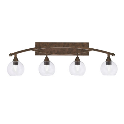 Bow 4 Light Bath Bar
