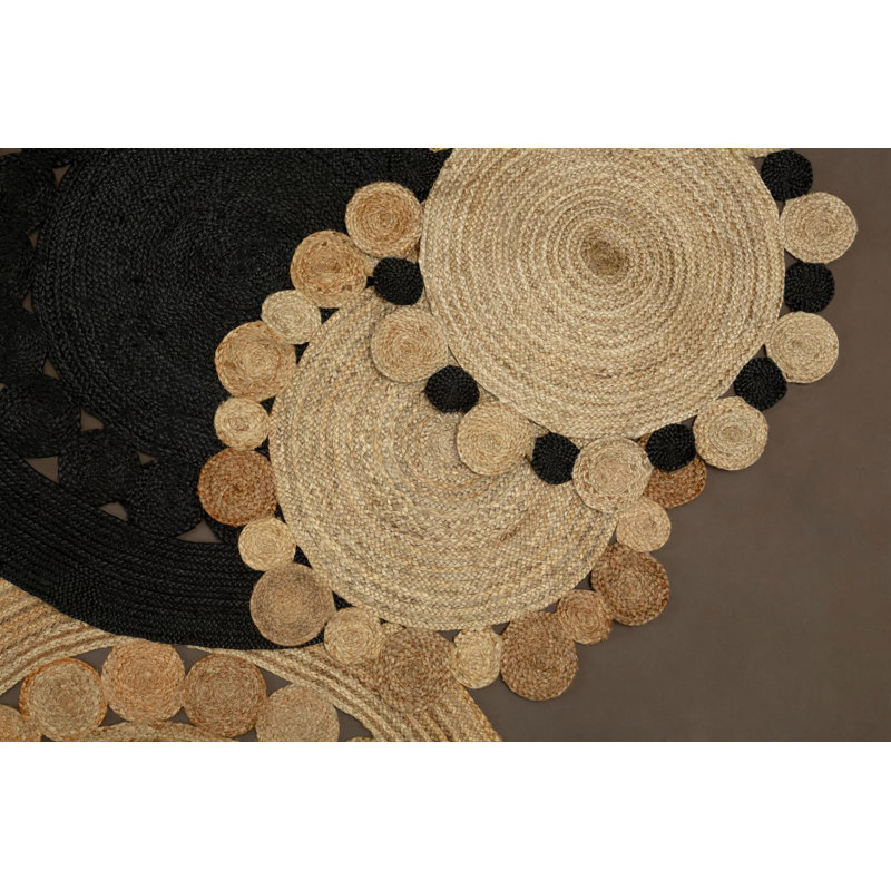 Round Lykins Geometric 100cm X 100cm Area Rug