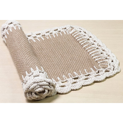 Jute Crochet Table Runner