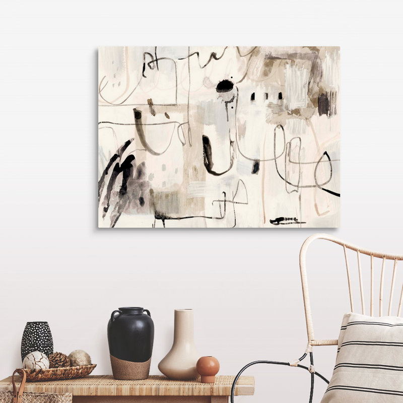 «Net Neutral I» par Victoria Barnes, reproduction d'art sur toile, Toile tendue, H 30 po x l 40 po x P 1,25 po