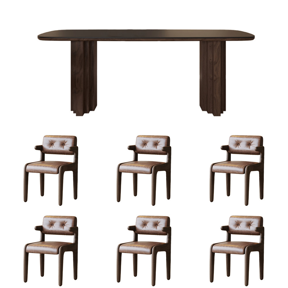 large french rectangular dining table, 1940s |... Pakloer French retro simple rectangular dining table set - Wayfair Canada