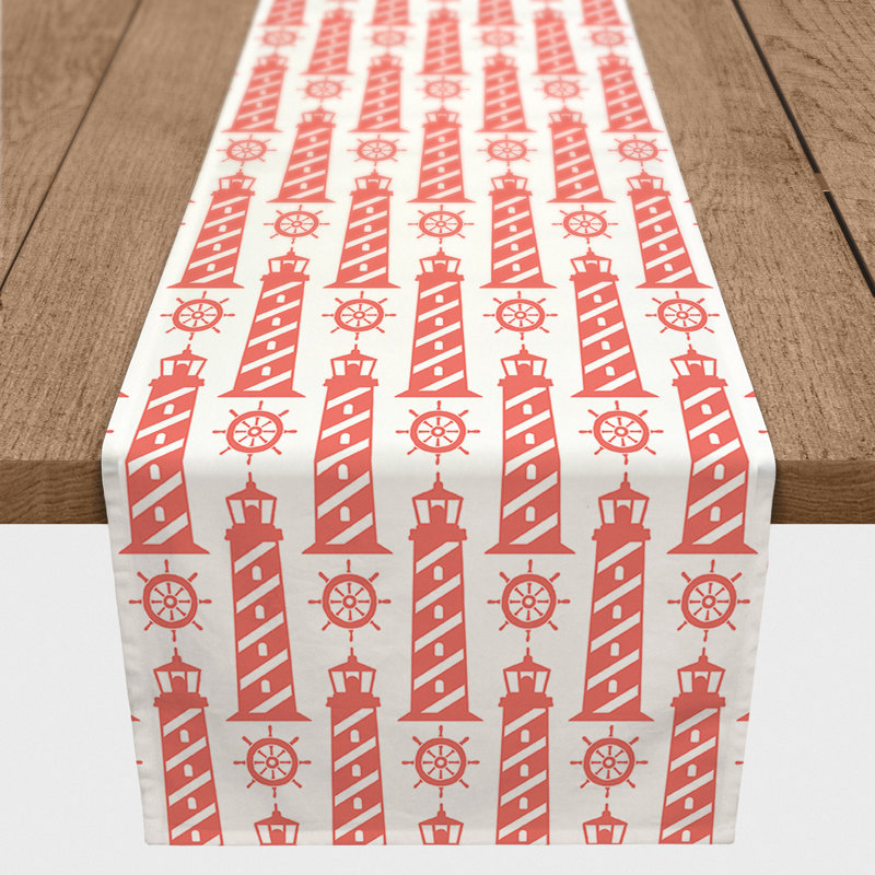 Chemin de table rectangulaire Allateef, 72 po x 16 po, Rose