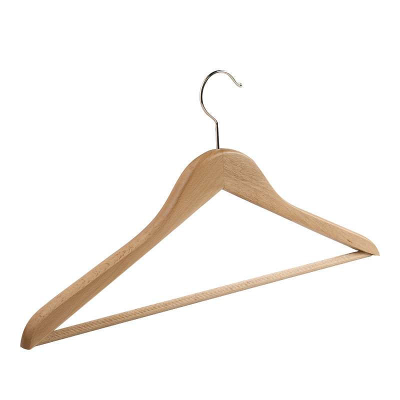 Beechwood And MDF Standard Hanger for Pants, 24 cm H x 44 cm W x 1.3 cm D