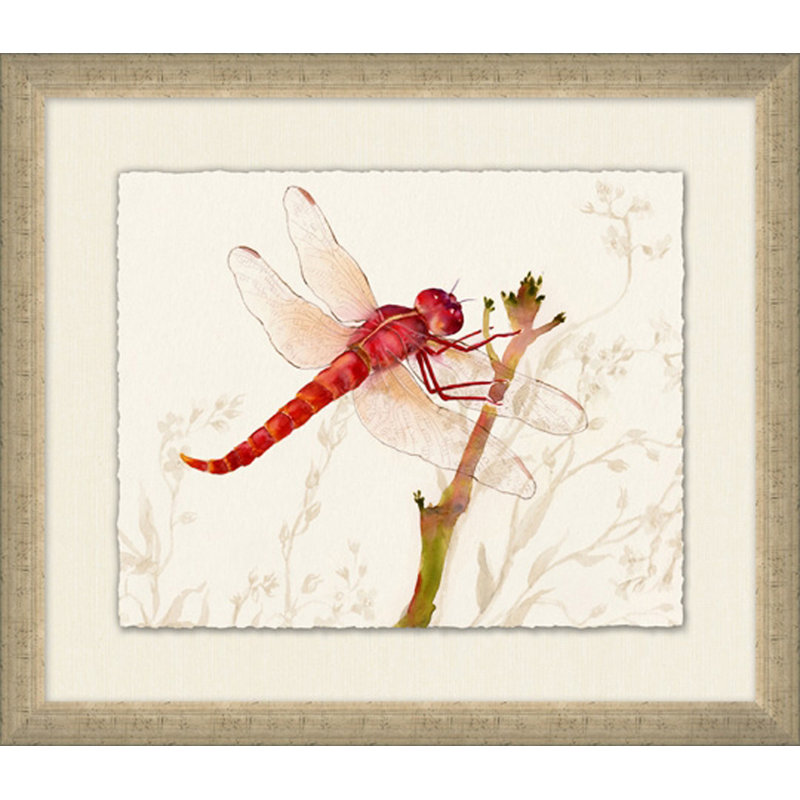 Perched Dragonfly 1 Painting