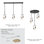 3-Light Linear Canopy - Bronze Finish