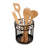 Scroll Pantryware Metal Round Utensil Crock-111378389