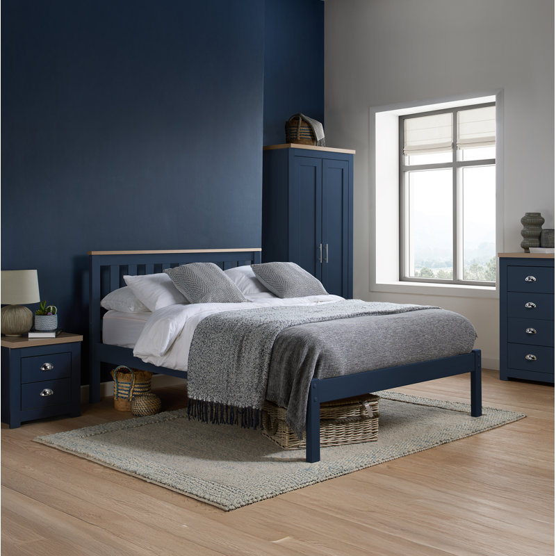 Napanoch 2 Door Wardrobe, Navy