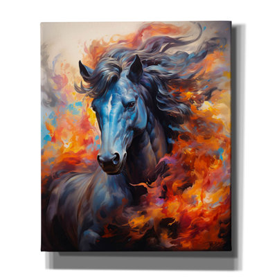 Toile épique «Fire Horse» par Momart