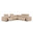 6-Piece L-Shaped Power Reclining Sectional In Genuine Leather – 3 Recliners-1149810941