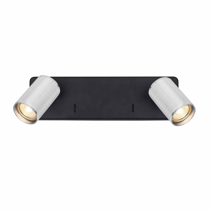 Darriah Flush Mount, Gray, Black