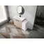Meuble-lavabo autoportant de 48 pouces avec lavabo en céramique et armoires de rangement, porte à fermeture en douceur, armoire combinée 02436 + 0312, ensemble KD