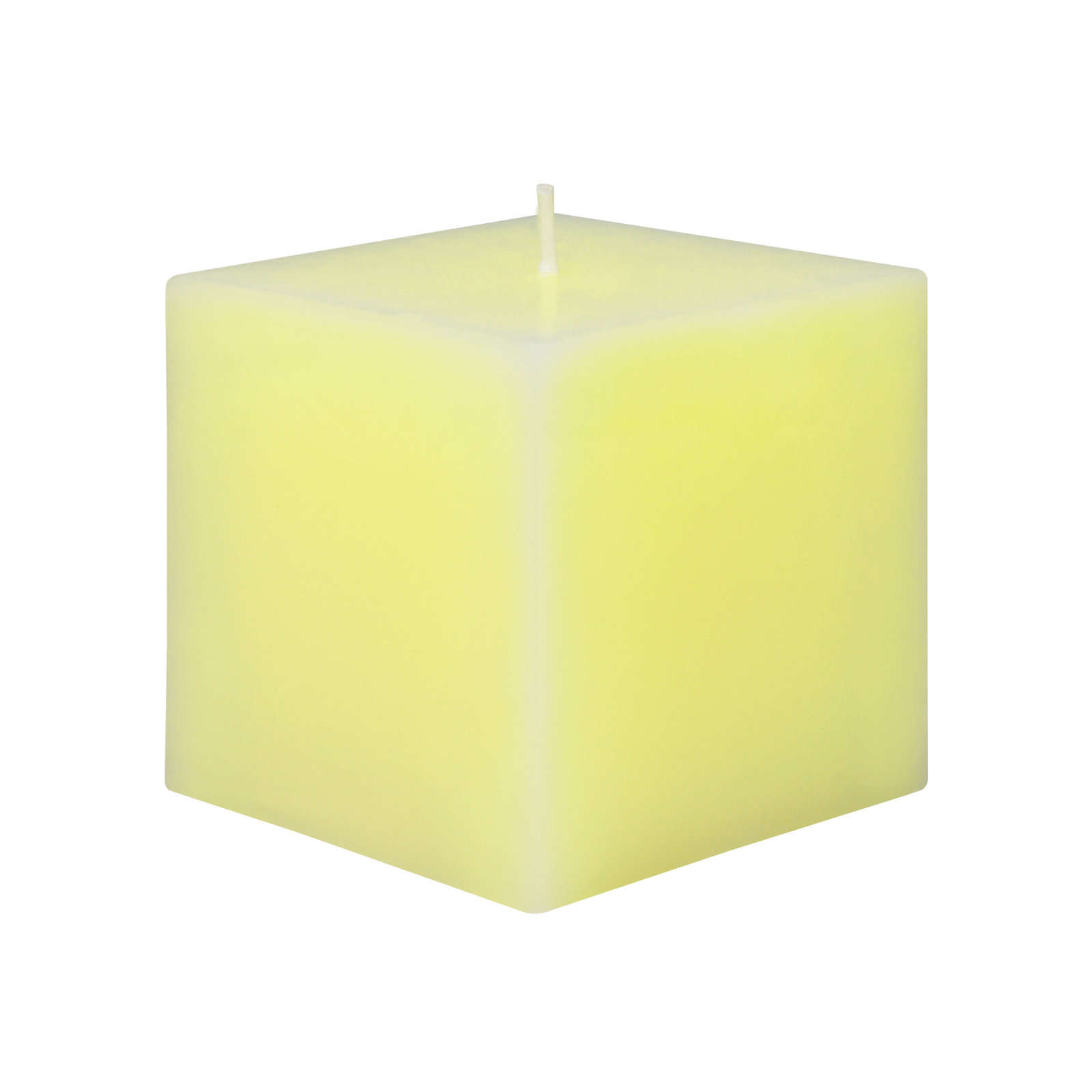 Square Pillar Candle, 3" H x 3" W x 3" D, Ivory, 1 Candle
