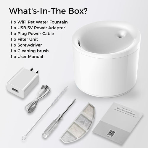 Smart Medium Pet Water Fountain with Multilayer Filtration
