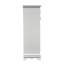 Commode 5 tiroirs Flora, finition blanche-1950077370