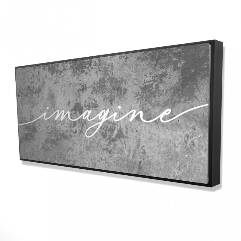 Imagine - 24"x48" Framed canvas