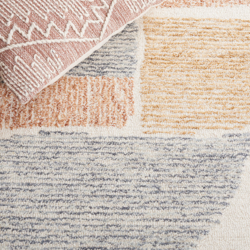 Itzel Hand Tufted Geometric Area Rug , Rectangle 3' x 5'