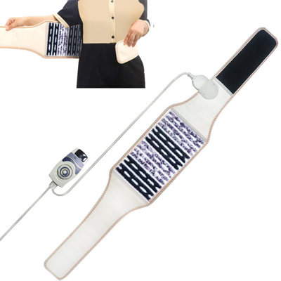 Amethyst Obsidian Heat Belt, Far Infrared Electric Heating Pad Wrap for Lower Back and Waist with Adjustable Temperature Control