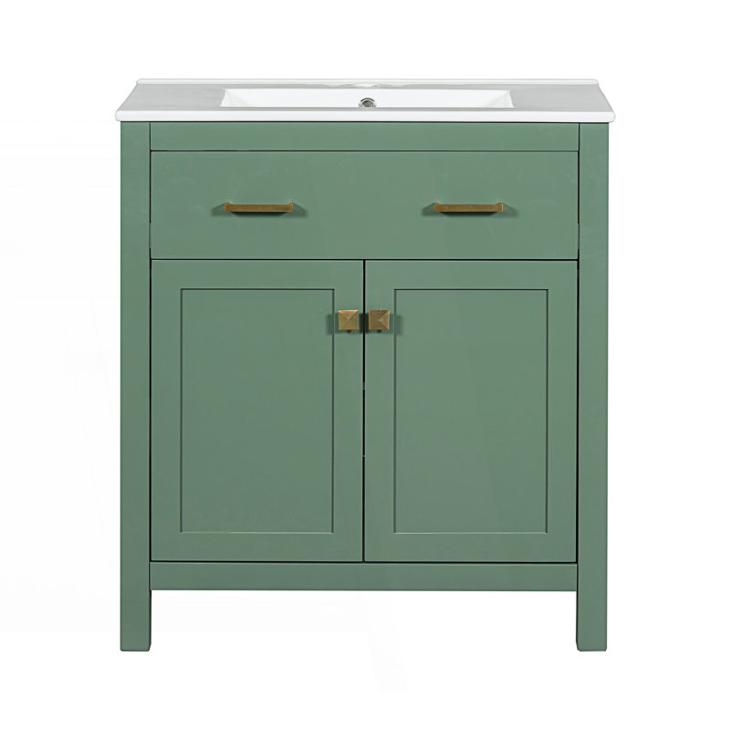 Ensemble de meuble-lavabo Modern, Vert