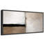 Composition de bloc neutre minimaliste, accent horizontal noir avec équilibre géométrique beige et blanc, conception abstraite contemporaine, impression sur toile encadrée, impression numérique-126093082-126093079