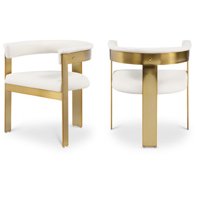Chaise avec accoudoirs à dossier rembourré Habert